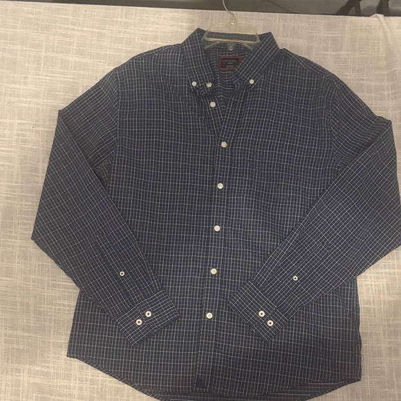 Long sleeve UNTUCKit Men's Blue Checkered Shirt - Picture 1 of 4